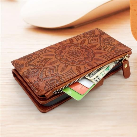For iPhone 14 Pro Max 6.7in 5G 2022 Durable PU Leather Wallet Case with Strap - Picture 5 of 6